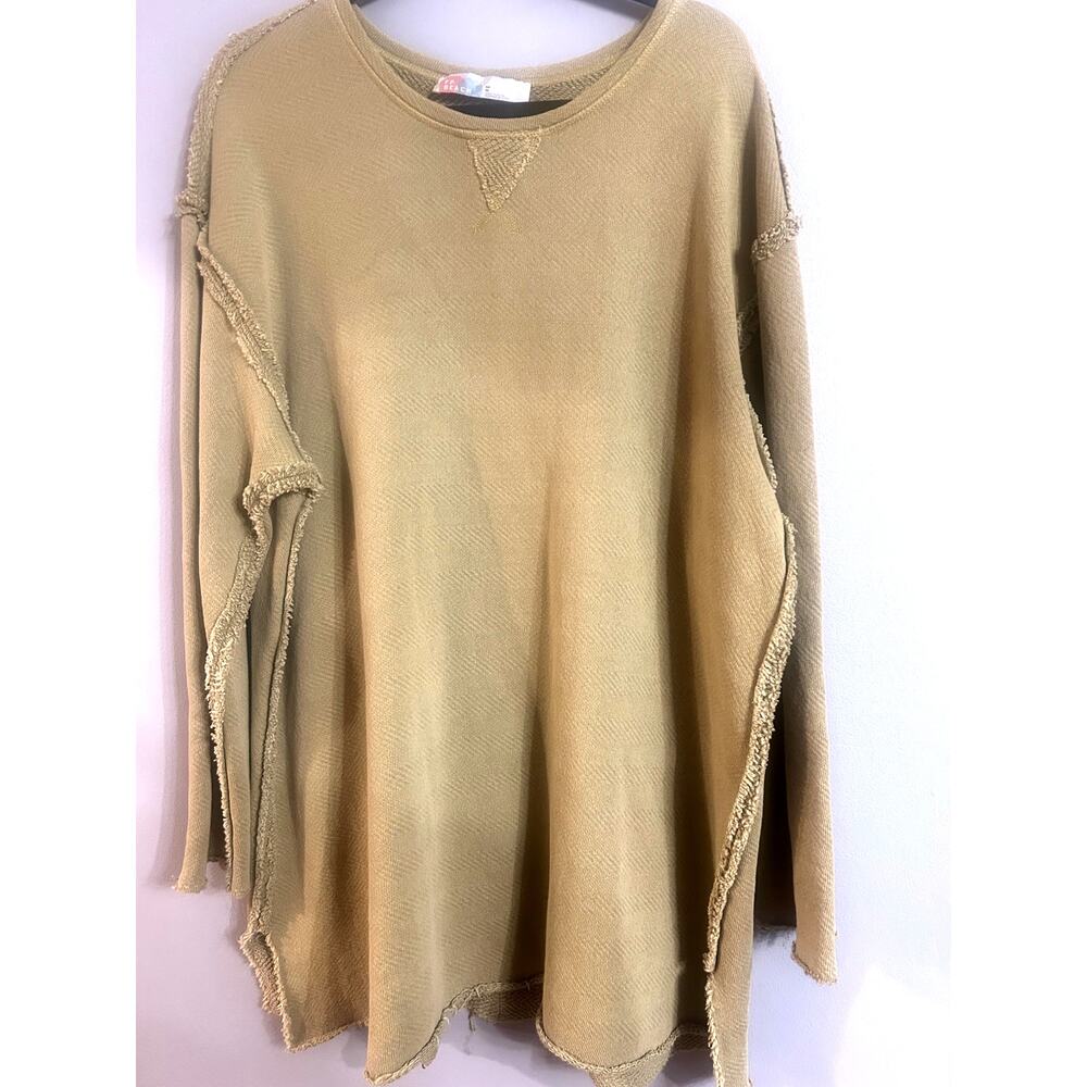 Free People Beach Best Coast Tunic M Boho Coastal Oversized Slouchy